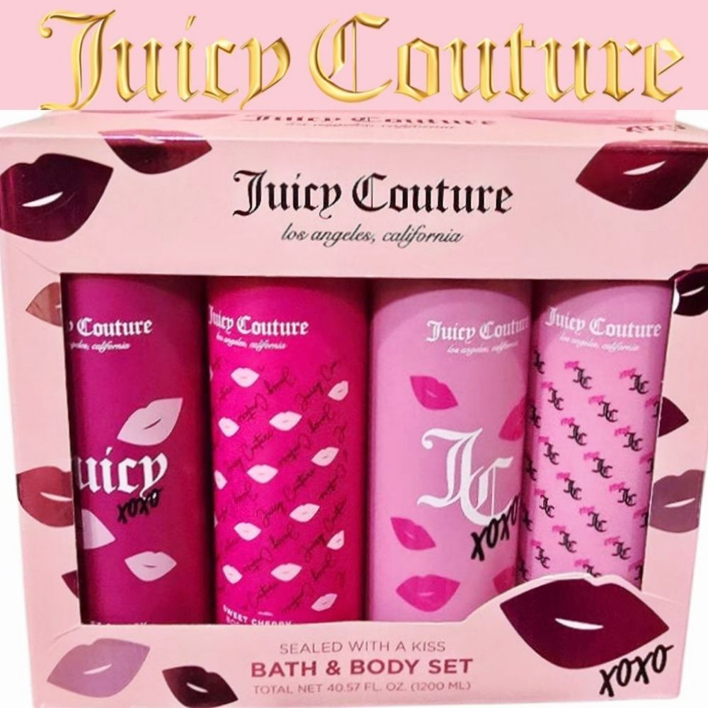 Juicy Couture Sealed With A Kiss Bath & Body Set - Picture 1 of 8